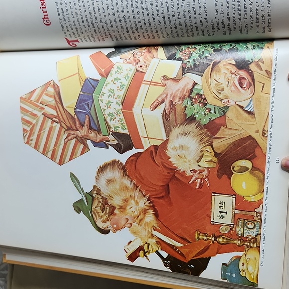 The Saturday Evening Post Christmas Book Illustrations by Norman Rockwell 1976 - Picture 14 of 16